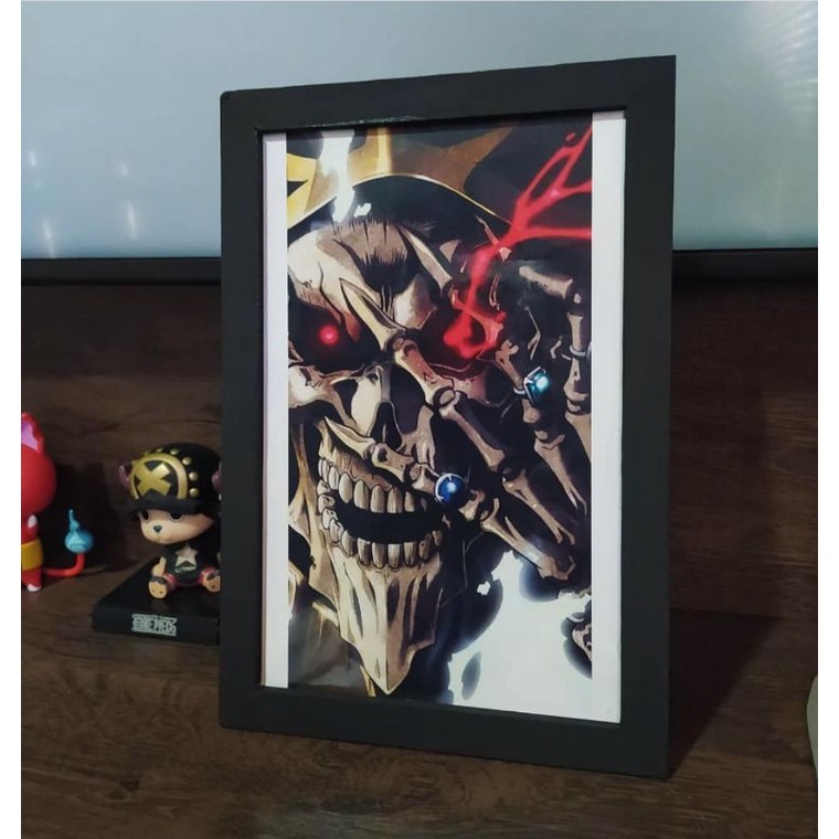 Quadro Decorativo Anime Overlord Em MDF Tamanho A4 Shopee Brasil