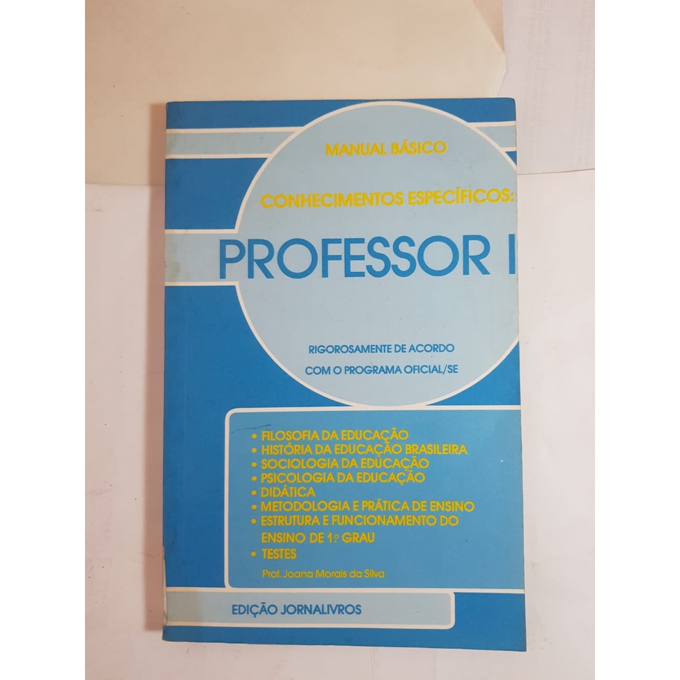 manual básico de conhecimentos específicos professor I Shopee Brasil