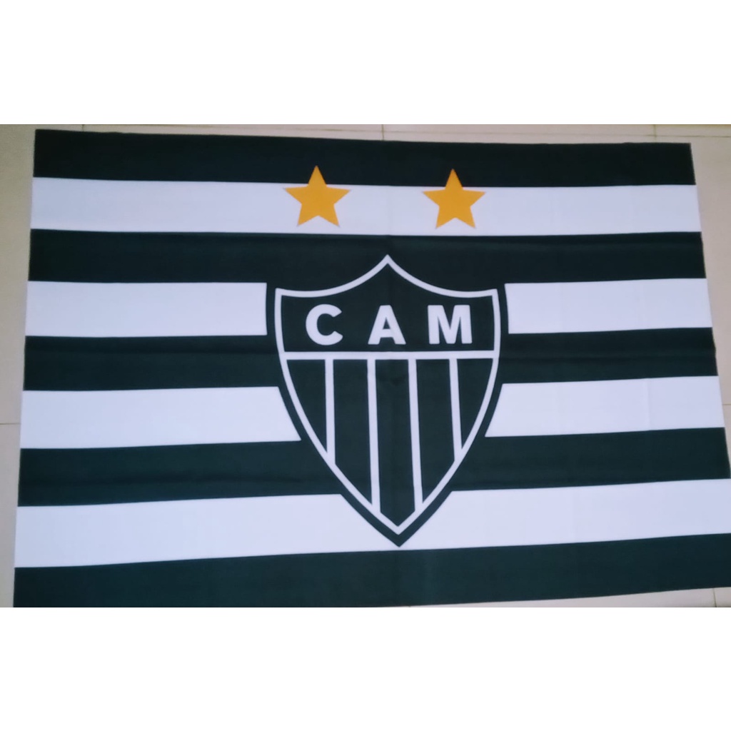 Bandeira Do Atl Tico Mineiro Galo Grande Listrada Shopee Brasil