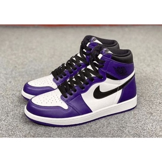 Tenis Nike Air Jordan Botinha Preto Roxo Unissex PSG Confortavel