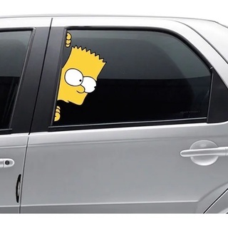 Kit Adesivos Bart Simpson Dirigindo E Carona Automotivo Shopee Brasil