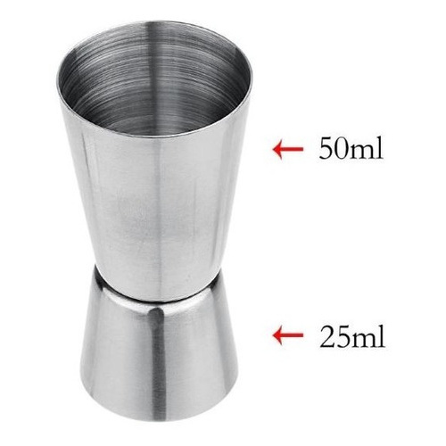 Dosador Bebidas Duplo Ml Ml Inox Medidor Dosar Drinks Shopee Brasil