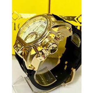 Rel Gio Masculino Invicta Zeus Magnum Linha Gold One Dourado Fundo