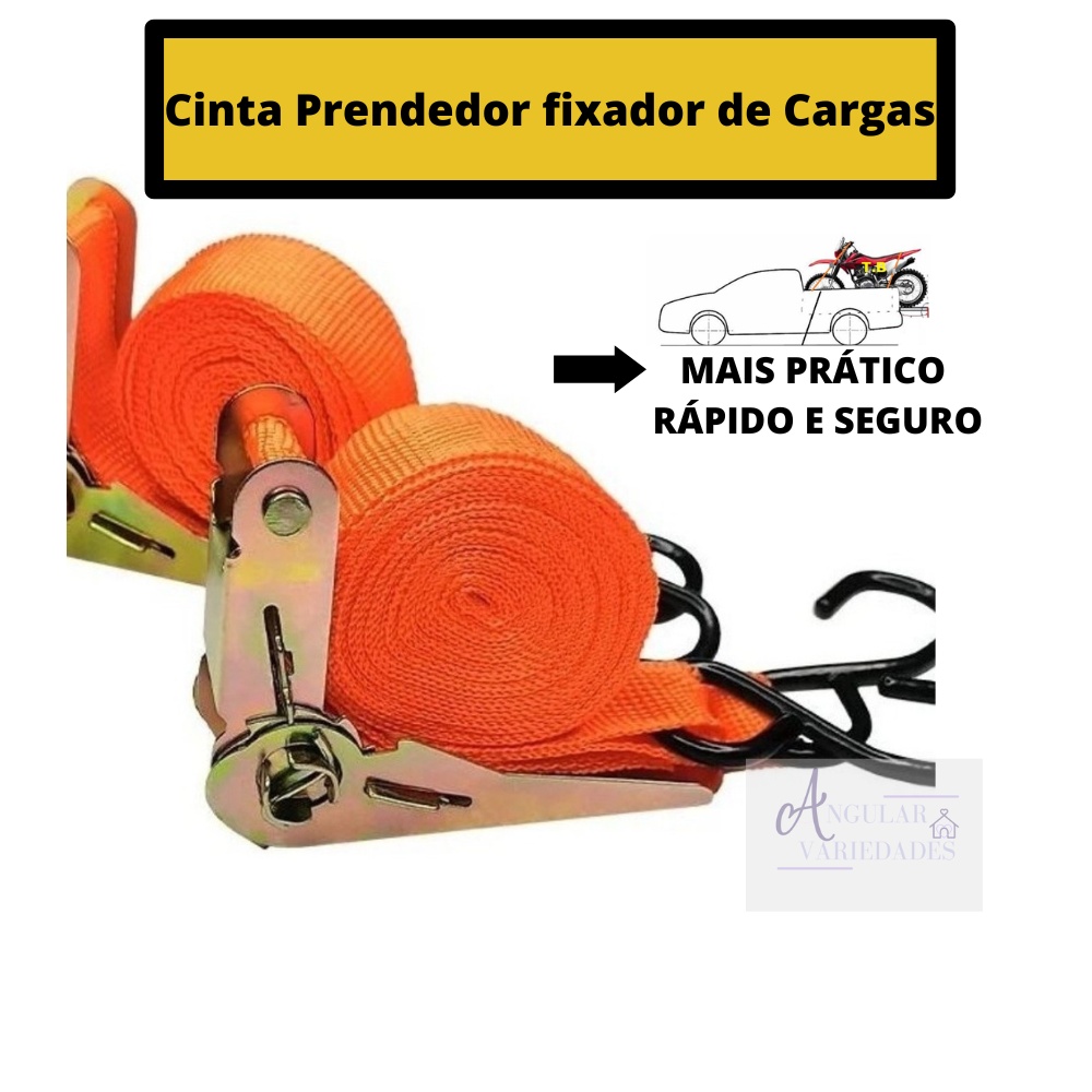 Cinta Prendedor Fixador De Carga Sinta Catraca Carros Kg Original