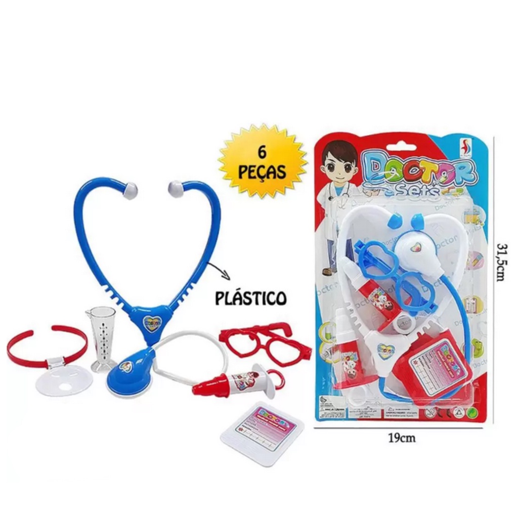 Kit M Dico Infantil Brinquedo Infantil Doutor Crian A Pe As Shopee