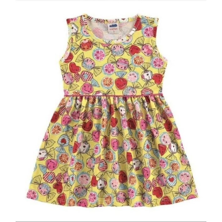 Vestido Infantil Menina Balinhas Marlan Shopee Brasil