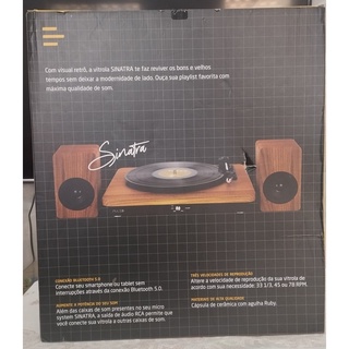 Vitrola Toca Discos Sinatra Micro System Turntable SP366 Shopee Brasil