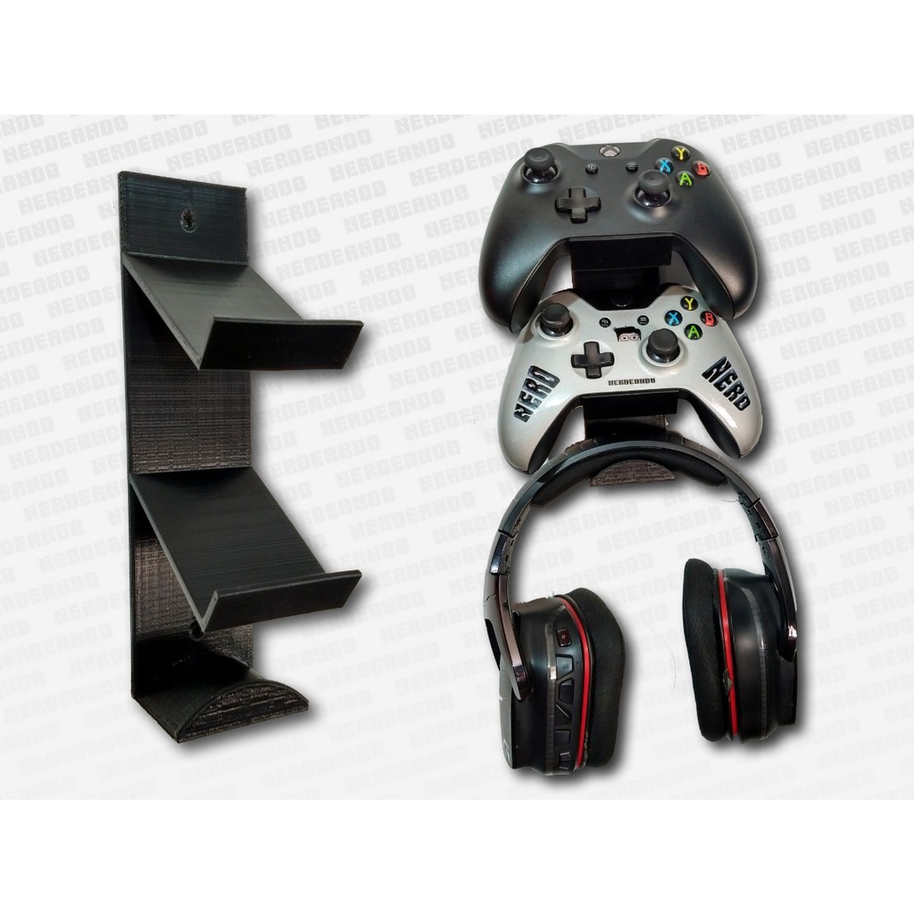 Suporte Universal De Parede Para Controles E Headset Xbox Ps Ps