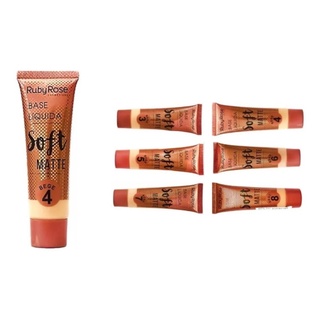 Base Liquida Soft Matte Bege 2 3 4 5 6 E 7 Ruby Rose HB8050