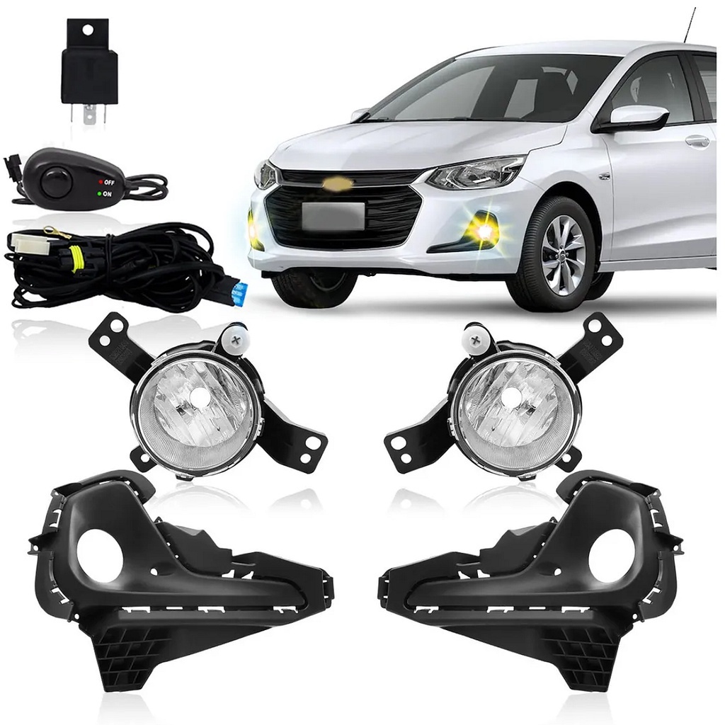 Kit Farol Milha Onix Turbo A Sedan Hatch O Shopee Brasil