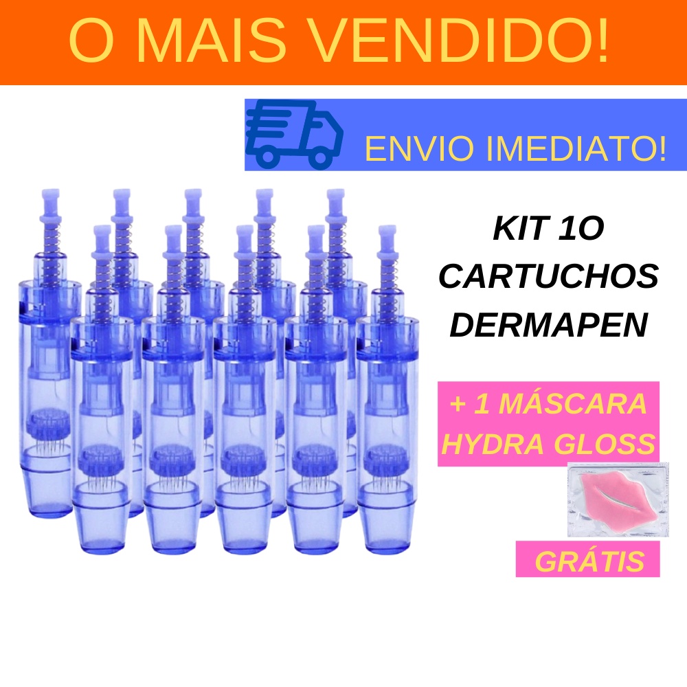 Kit Cartuchos Ponteira Agulha Para Dermapen Dr Pen N Mym M M A