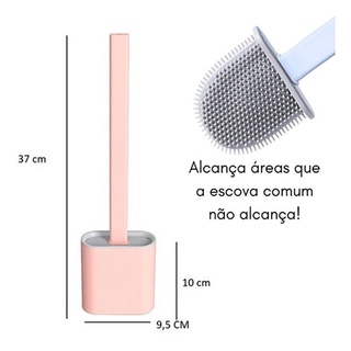 Escova Sanit Ria De Silicone Para Limpar Privada Banheiro Vaso