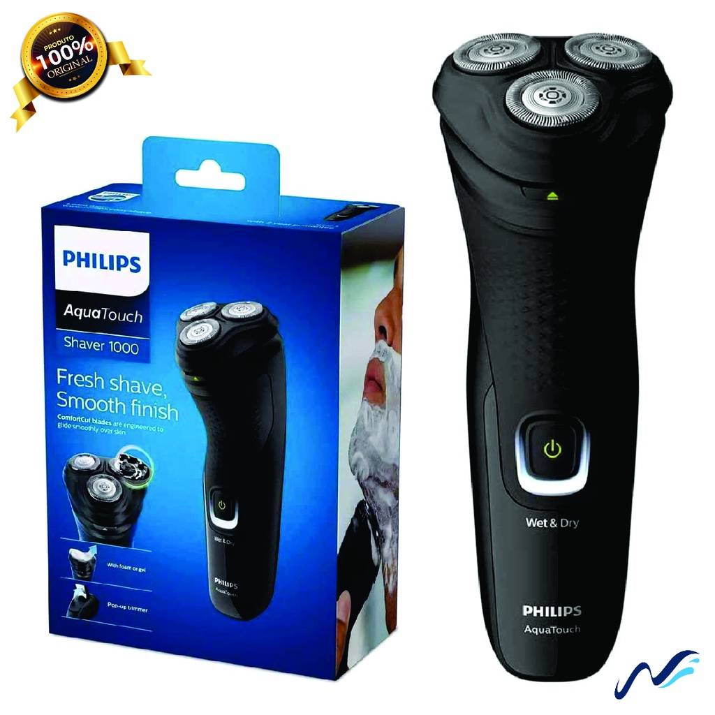 Barbeador Philips Aquatouch 3d Seco Ou Molhado S1223 Shopee Brasil