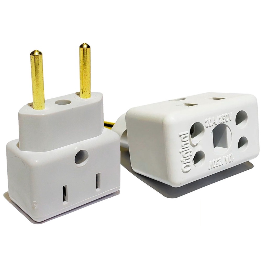 Adaptador Tomada 10a 20a Bob Esponja Benjamin Triplo Resistente