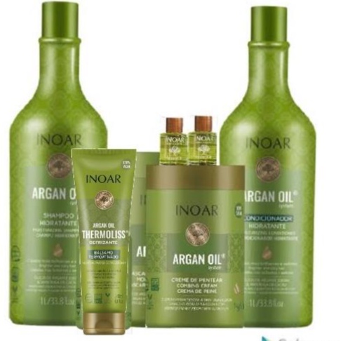 Kit Inoar Argan Oil Shampoo L Condicionador L Mascara Kg Creme De