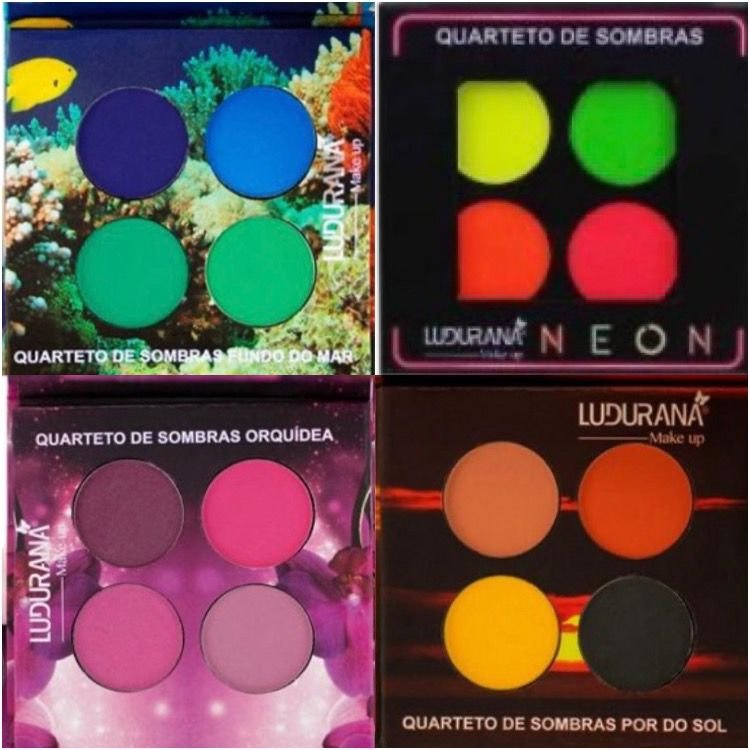 Quarteto De Sombras Ludurana Shopee Brasil