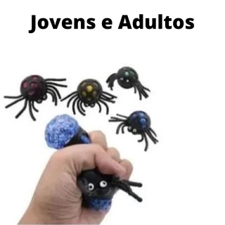 Squish Ball Bola Anti Stress Formato De Aranha Massageadora Shopee Brasil