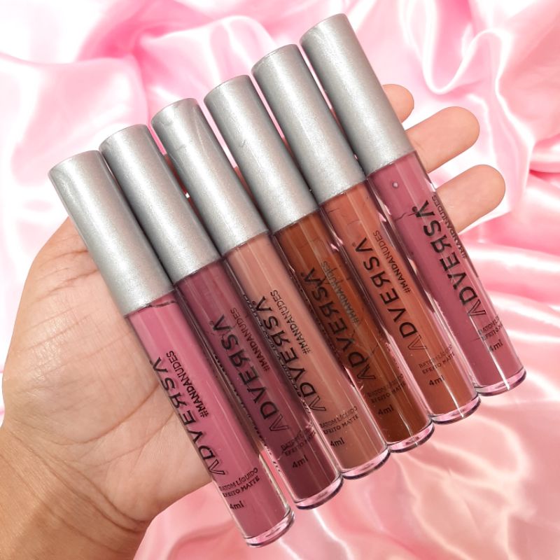 Batom líquido matte vegano Adversa coleção manda nudes batom nude Shopee Brasil
