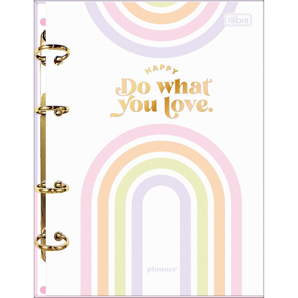 Planner Argolado Happy 2023 Tilibra Shopee Brasil