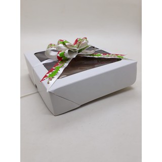 Caixa Para Presente Natal Kraft Visor 15x15x4 20 Un Shopee Brasil