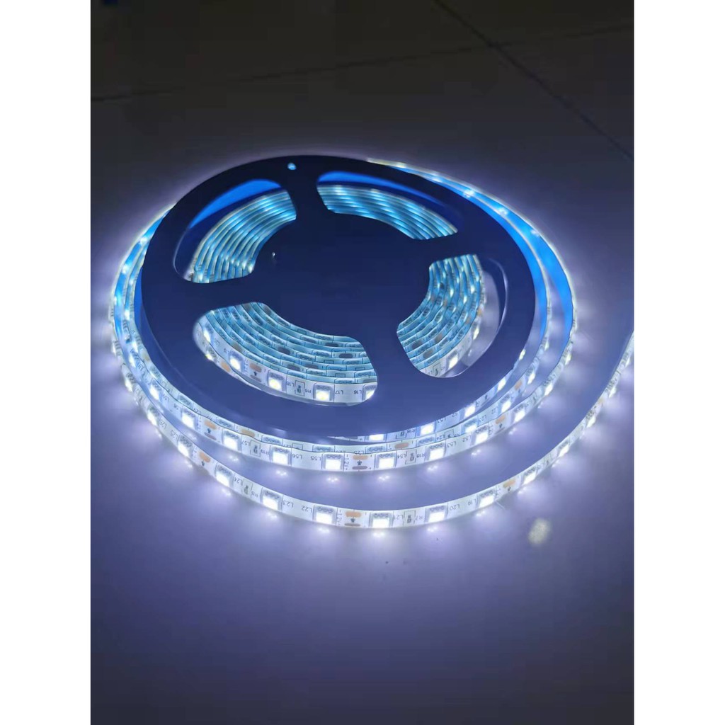 Fita De Led Silicone Ip65 3528 5 Metros 300les Branco Frio 12v Sem