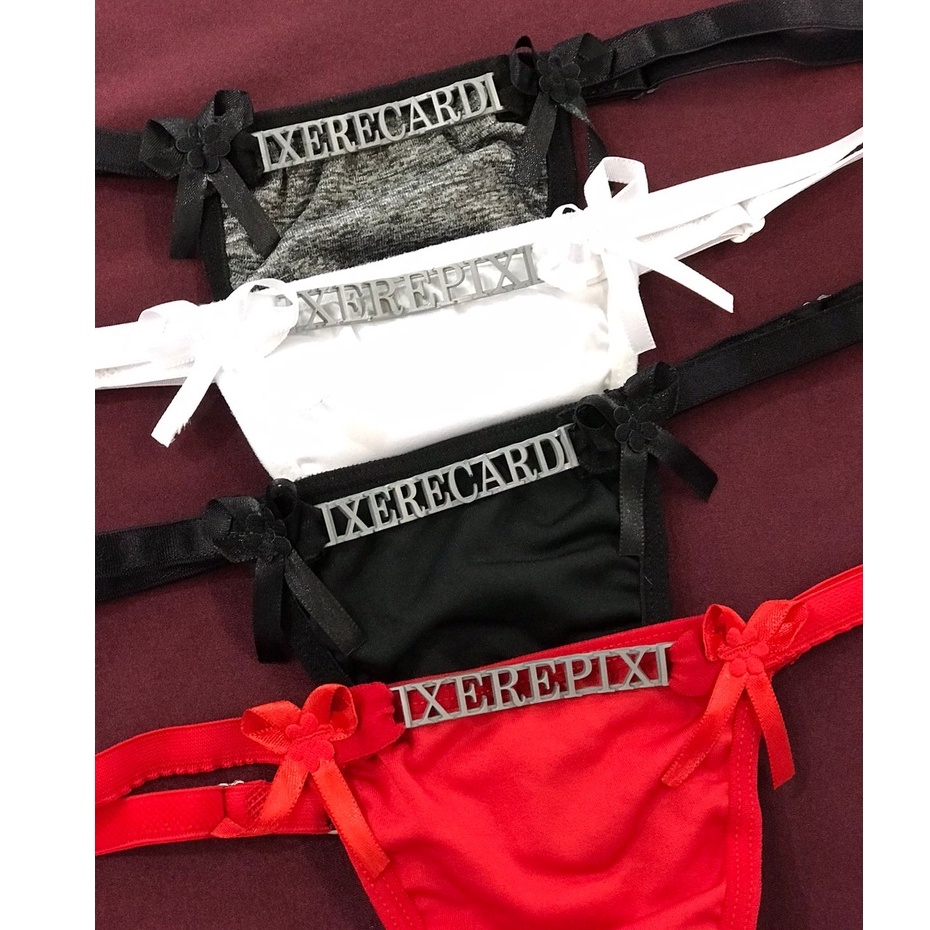 Calcinha Tanga De Regulagem Palavras Ousadas Lingerie Shopee Brasil