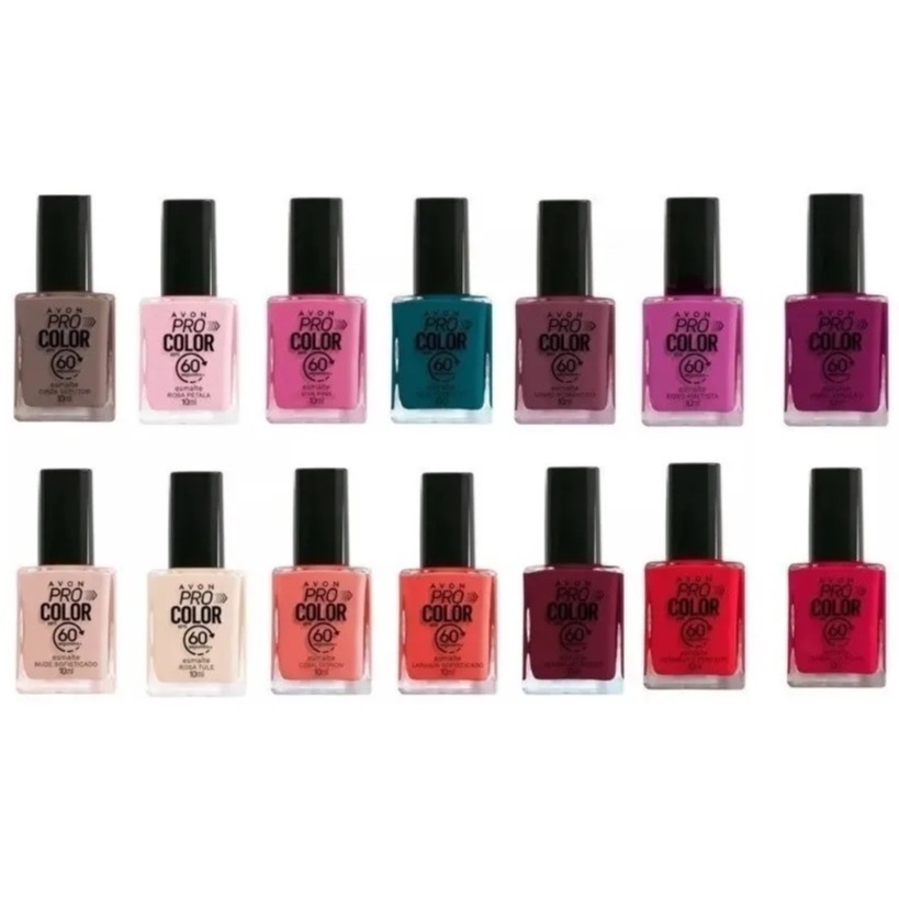 Esmaltes Avon Pro Color Seca Em 60 Segundos Cores Variadas Shopee Brasil