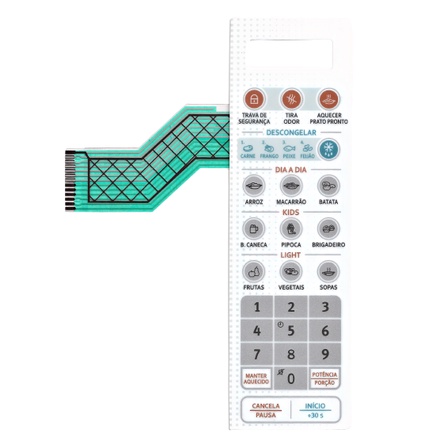 Membrana Teclado Para Microondas Eletrolux Mto Shopee Brasil