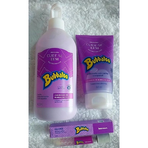 Linha Bubbaloo calda de uva o Boticário escolha seu produto Shopee