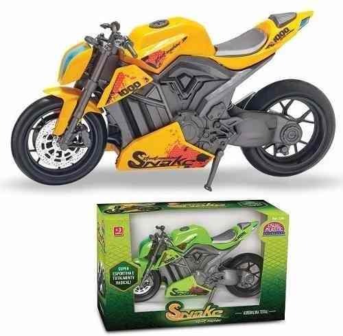 Moto De Brinquedo Amarela Corrida Snake Naked Usual Motinha Shopee Brasil