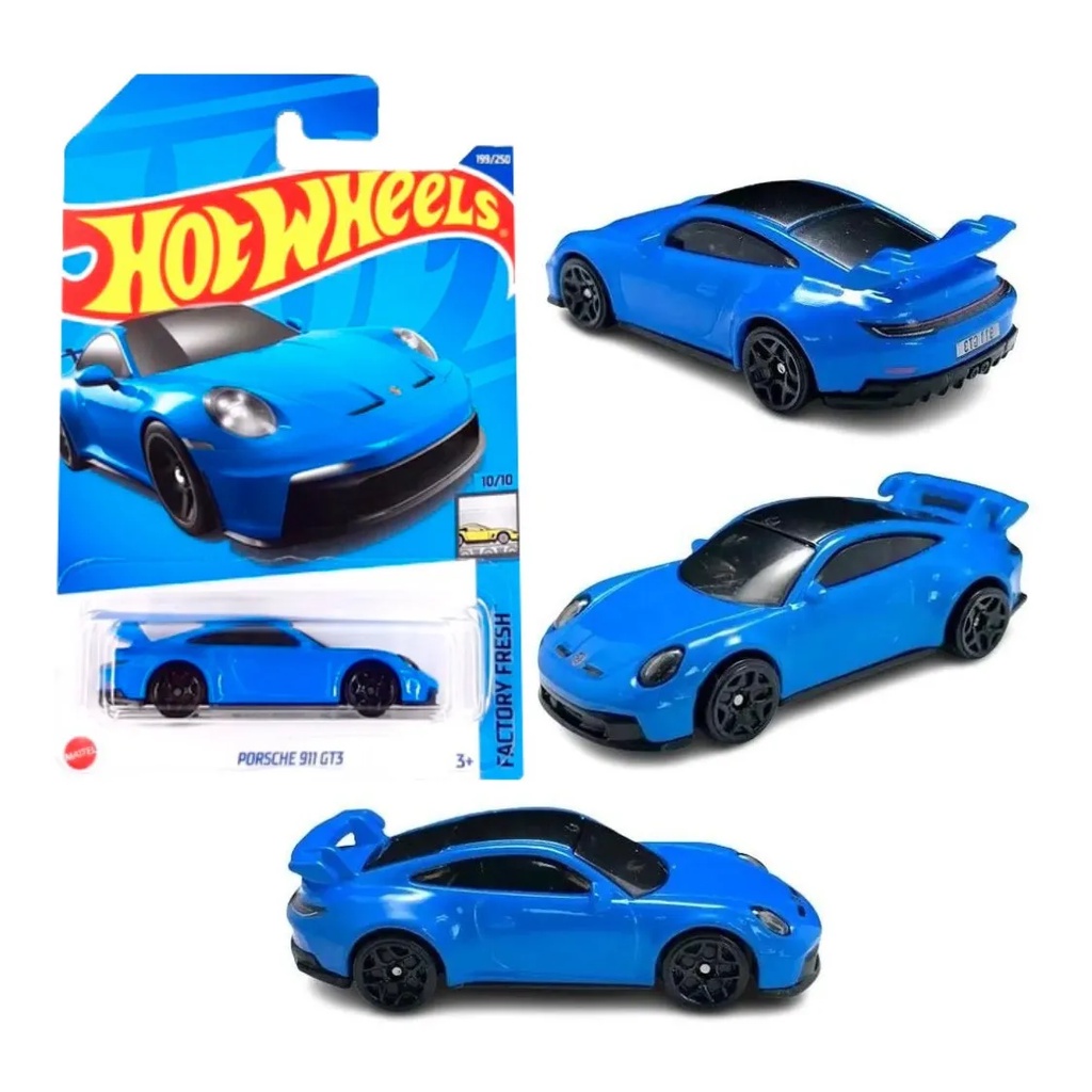 Hot Wheels Porsche 911 GT3 Azul No Blister HCT22 Shopee Brasil