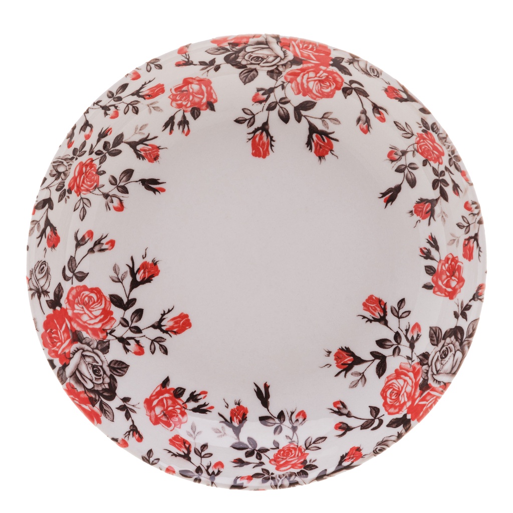 Prato Fundo De Porcelana Pink Garden Coupe 18cm Shopee Brasil