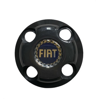 Kit Calotinha Central Furos X Preta Para Carro Fiat Palio Roda