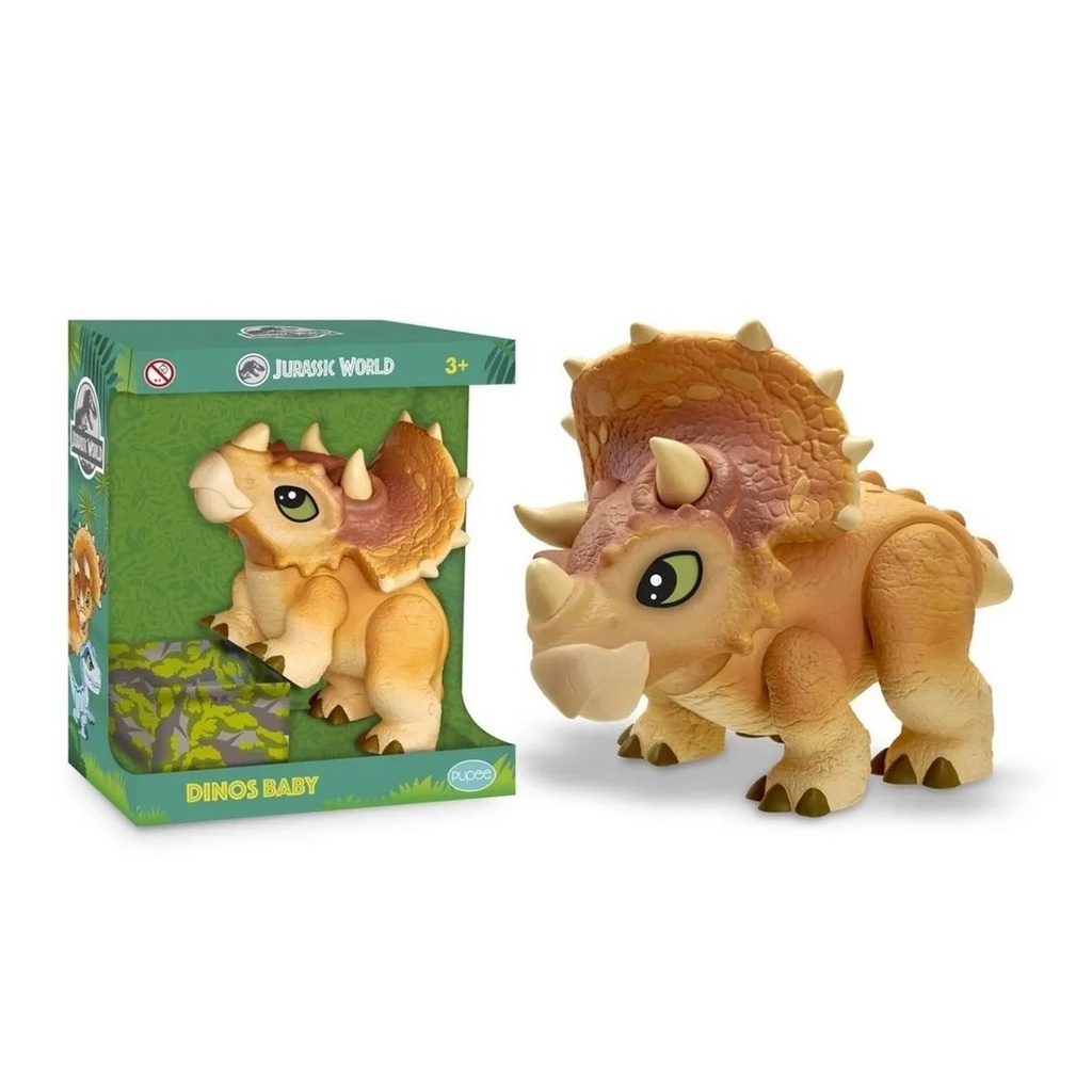 Dinossauro Articulado Dino Baby Triceratops Jurassic World Shopee