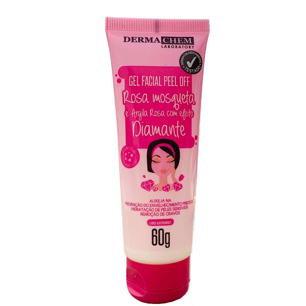 Gel Facial Rosa Mosqueta E Argila Rosa Dermachem 60g Shopee Brasil