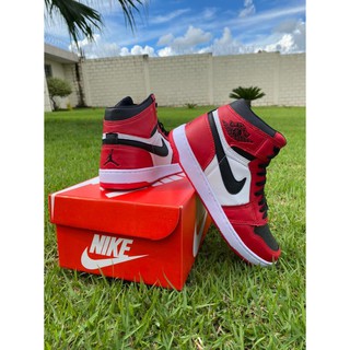 Tênis Bota Nike Cano Alto Air Jordan 1 Chicago Retro Basquete Masculino