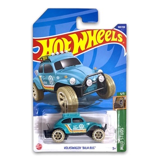 Miniatura Carrinho Hot Wheels Volkswagen Baja Bug Fusca Mud Studs