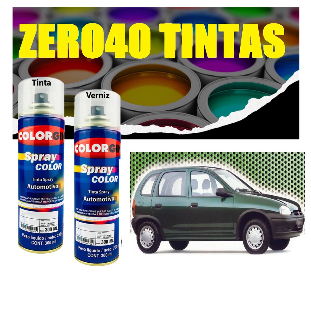 Tinta Automotiva Spray Verde West Gm Verniz Lixa Shopee Brasil