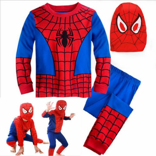 Fantasia Do Homem Aranha Longo De Casa Traje Cosplay Infantil Homem