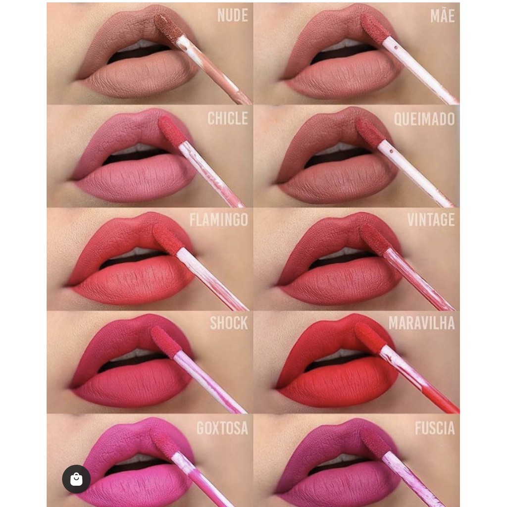 Batom Matte Boca Rosa Shopee Brasil