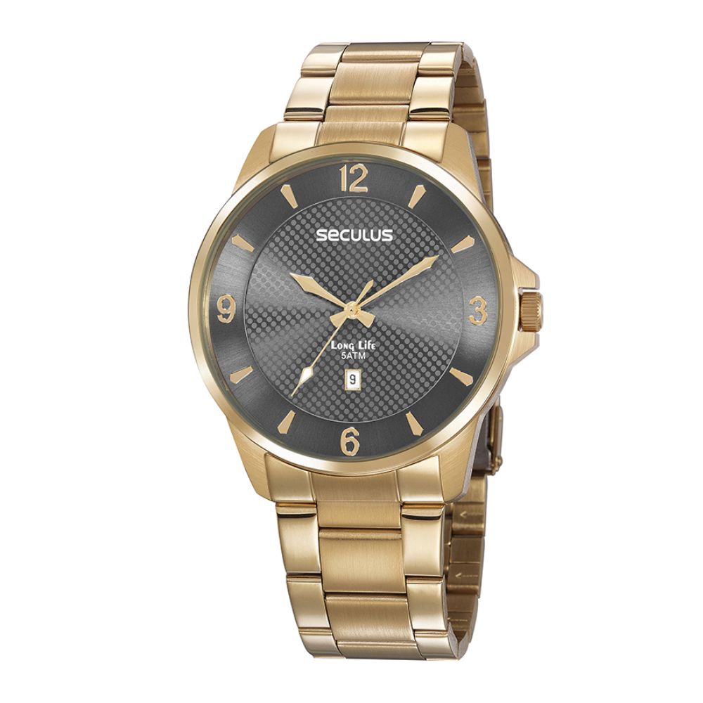 Relogio Seculus Feminino Dourado 20806GPSVDA2 Shopee Brasil