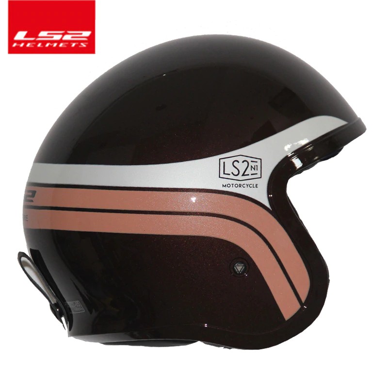 Ls Of Spitfire Solid Open Face Motorcycle Helmet Protective