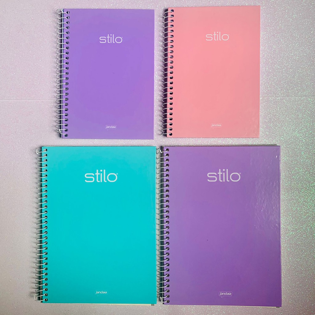 Caderno Espiral Colegial 80 Folhas Capa Dura Stilo Shopee Brasil