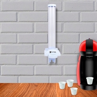 Dispenser Poupador Copo Cafe Coffee 50ml Multicopo Branco Preto