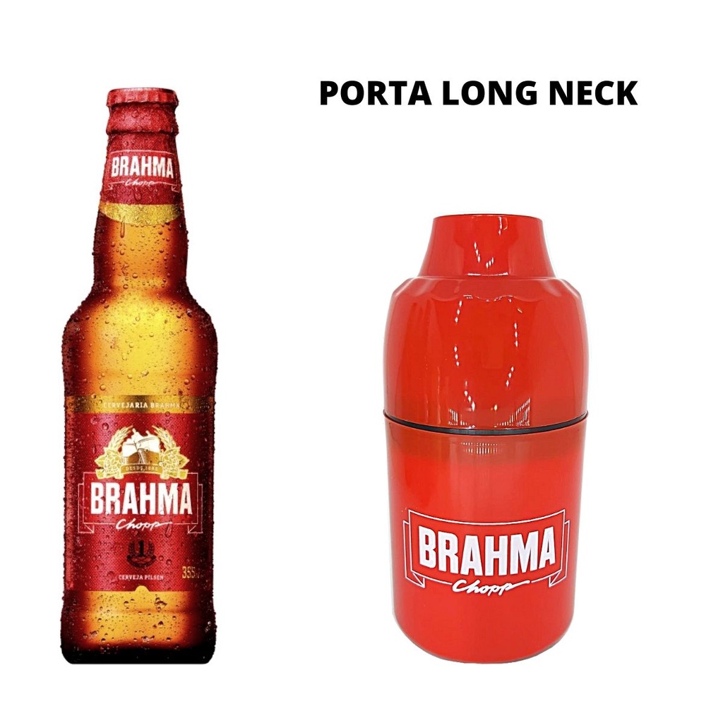 Porta Lata 3x1 Suporte Cerveja Litrinho Long Neck Brahma Pilsen