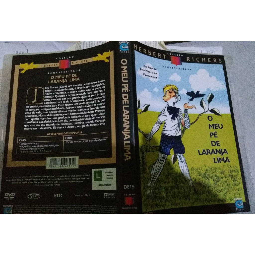 Dvd O Meu P De Laranja Lima Vers O Original Conservado