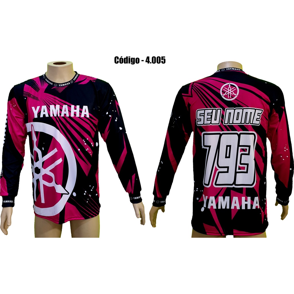 Camisa Camiseta Motocross Trilha Off Road Personalizada Yamaha