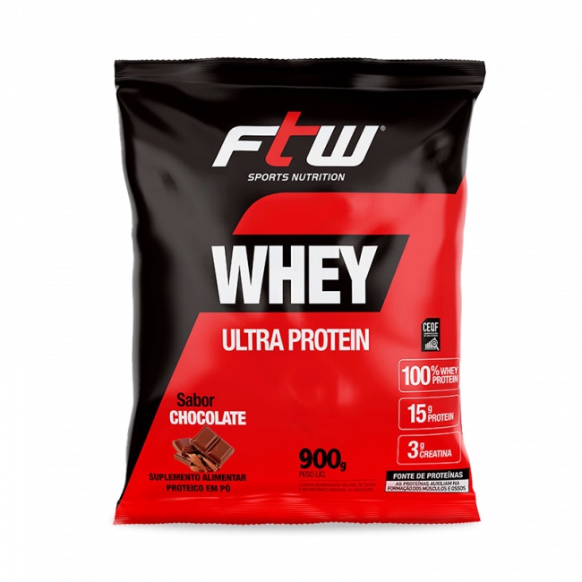 Whey Ultra Protein 900G Refil FTW Shopee Brasil