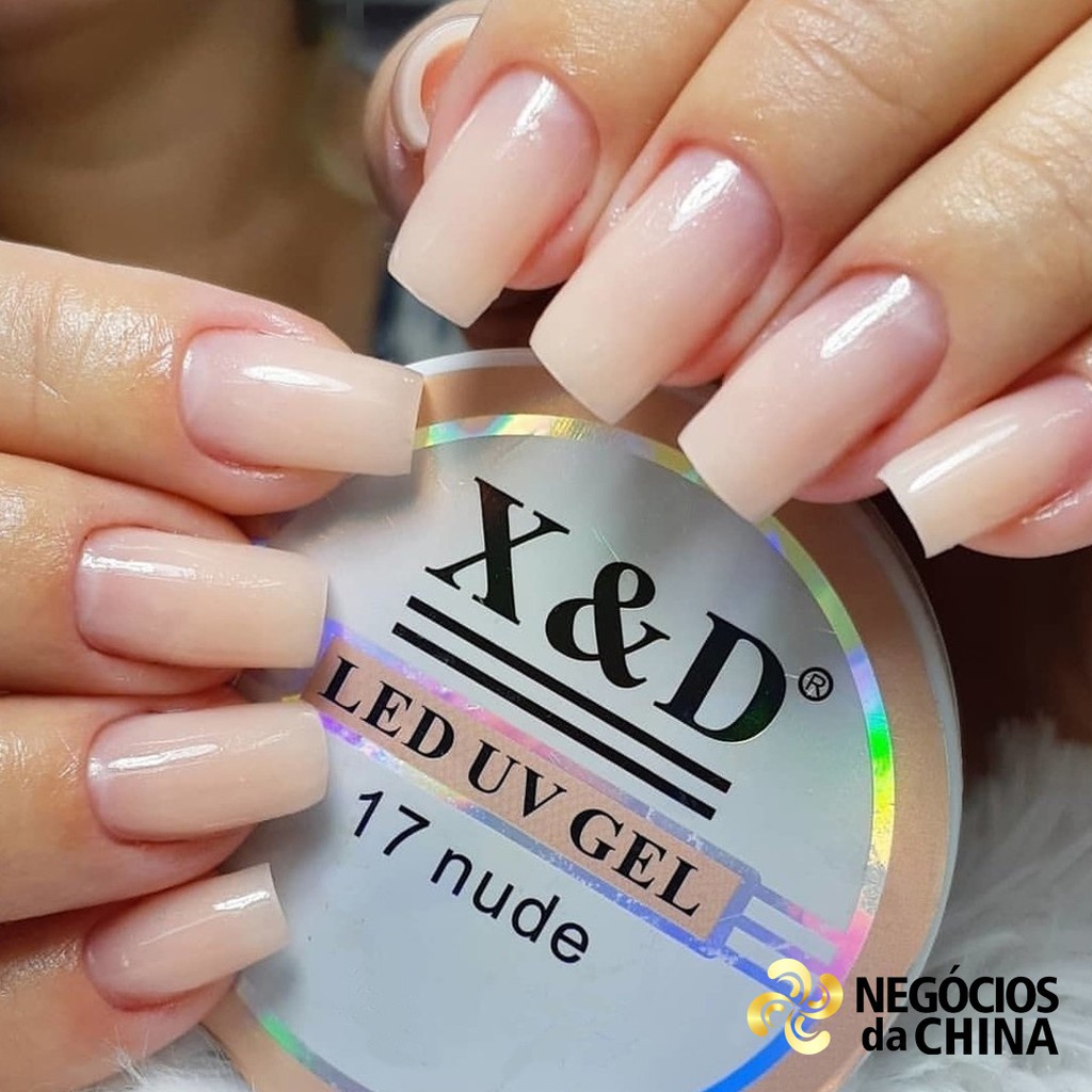 Gel X D Pink Nude G Led Uv Unhas Fibra Xd Acrigel Alongamento Xed