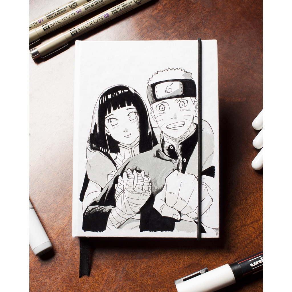 Caderno Artesanal Naruto Hinata Naruto Shopee Brasil